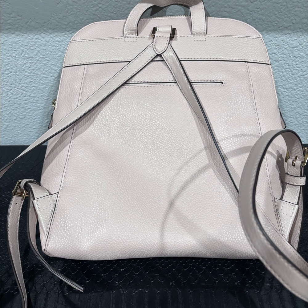 Michael Kors  Rhea Medium Slim Leather Backpack blush - Picture 6 of 7
